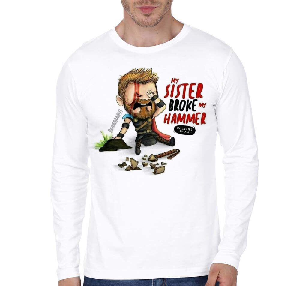 My Sister Broke My Hammer White T-Shirt