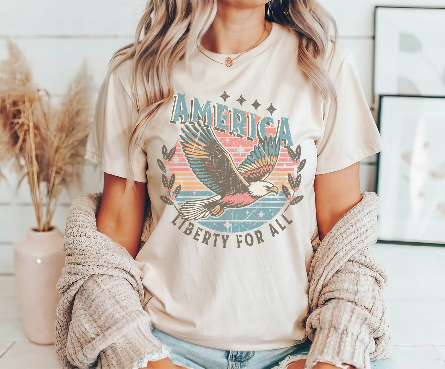 America Liberty For All Tee | Patriotic T Shirt | Usa Tee
