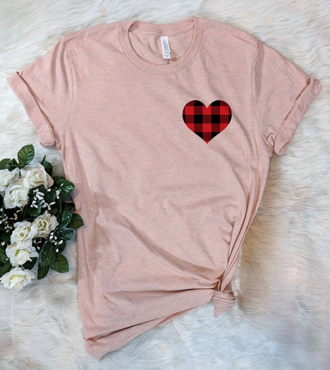 Plaid Heart - Valentine's Day T-Shirt