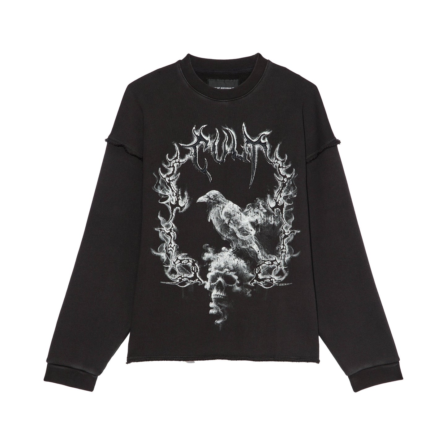 Cult's Novelty Fleece Crew Sweatshirt in Vintage Charcoal