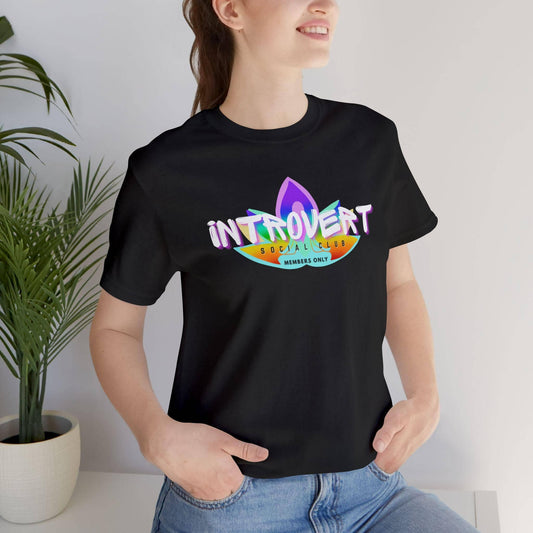Introvert Social Club Tee, Unisex Humor Apparel