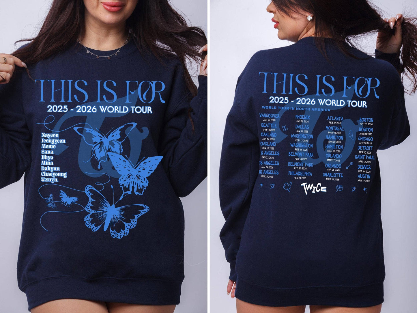 Retro Twice World Tour 2 Tshirt, Sweater, Members Shirt