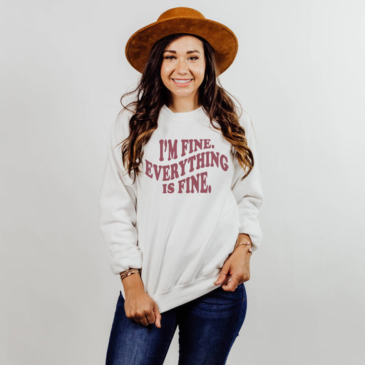 Everything Is Fine Crewneck Sweatshirt | Sizes S-2XL
