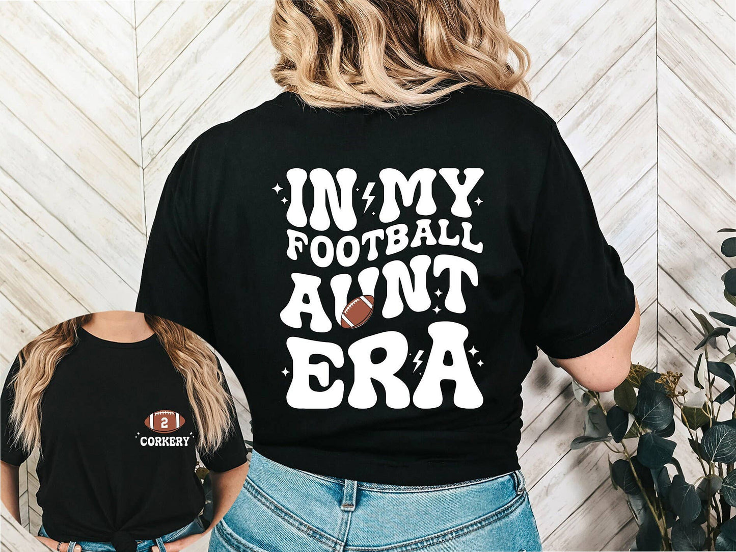 Custom Football Aunt Shirt – Game Day Sport Lover Tee