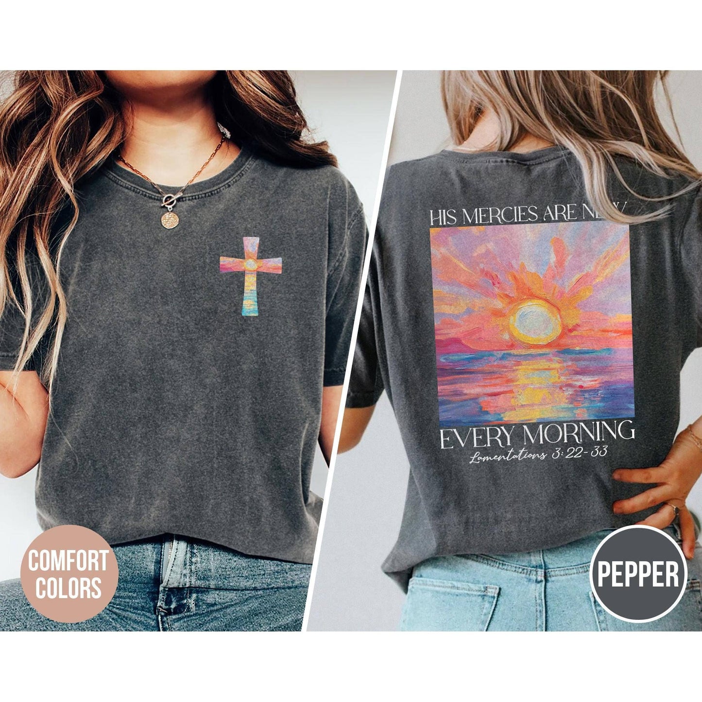 His Mercies Are New Every Morning Christian Tee
