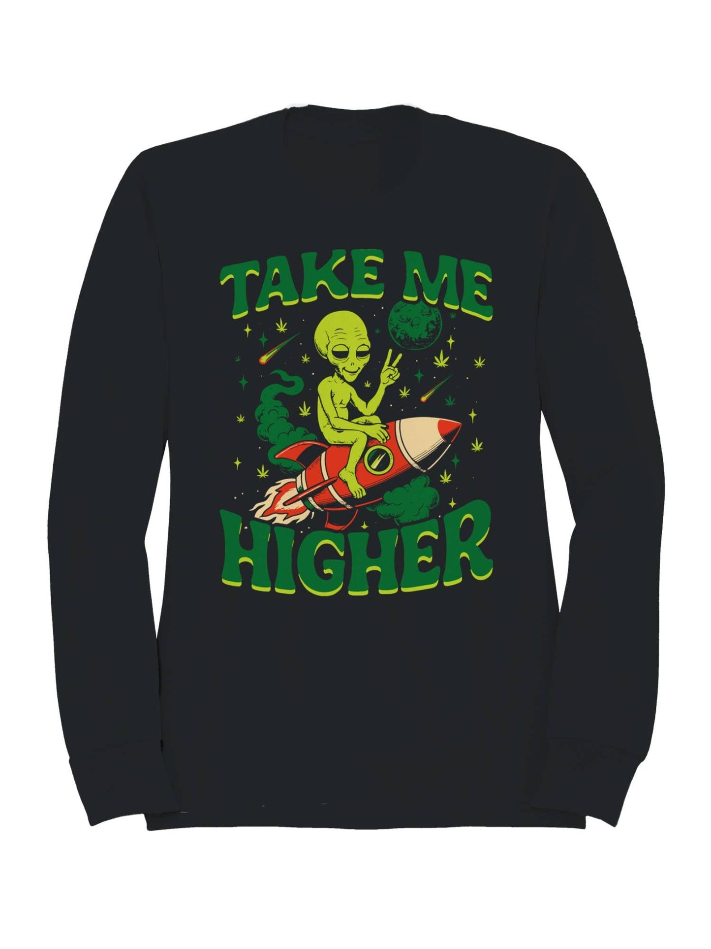 Alien Rocket Adventure Design Women's Sweatshirt