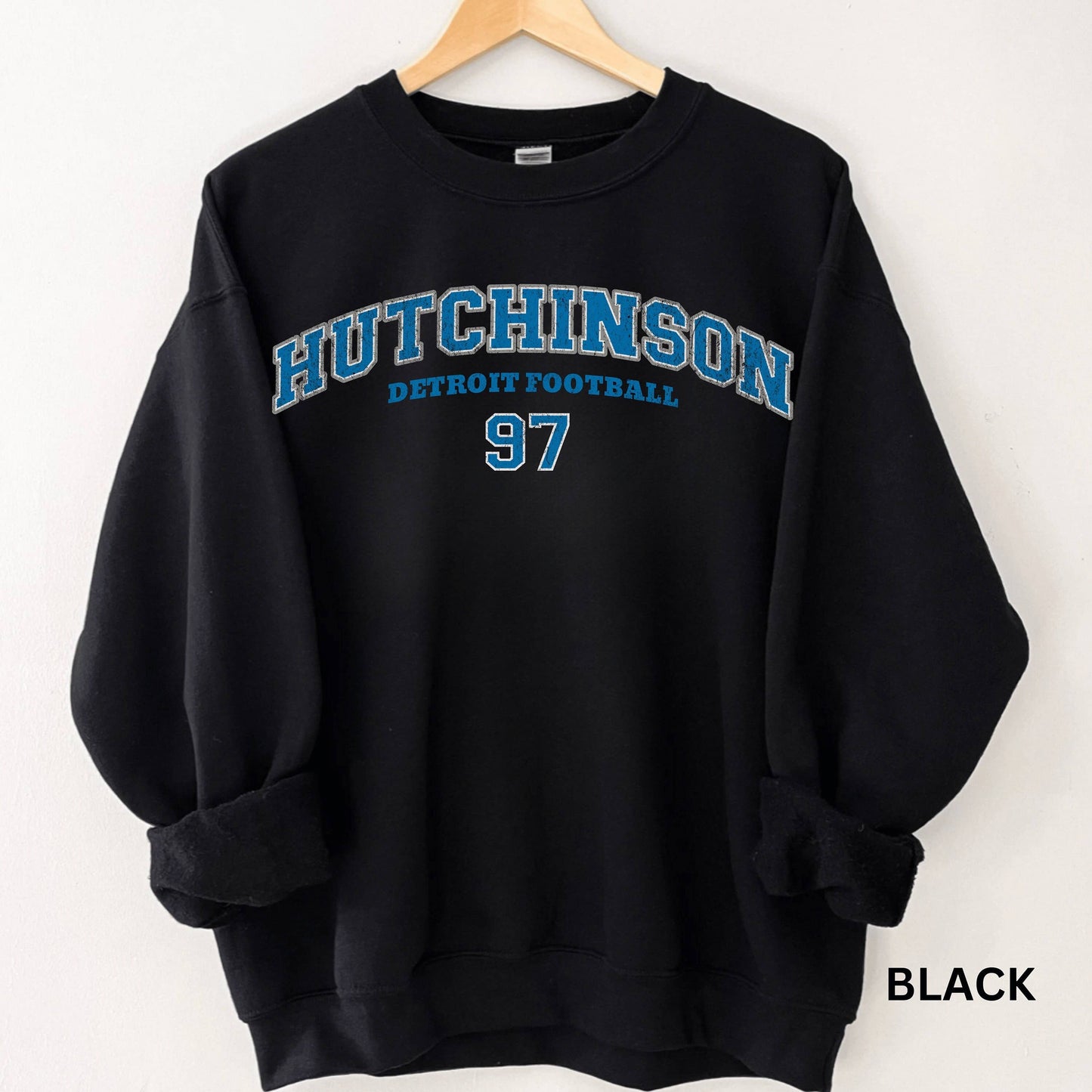 Aiden Hutchinson Detroit Football Sweatshirt Vintage Lions