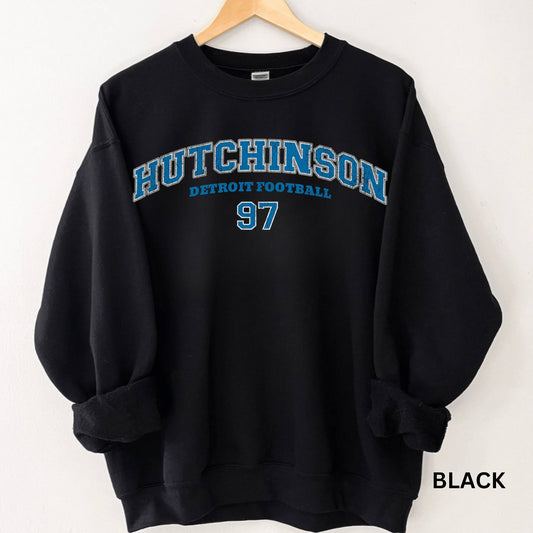 Aiden Hutchinson Detroit Football Sweatshirt Vintage Lions