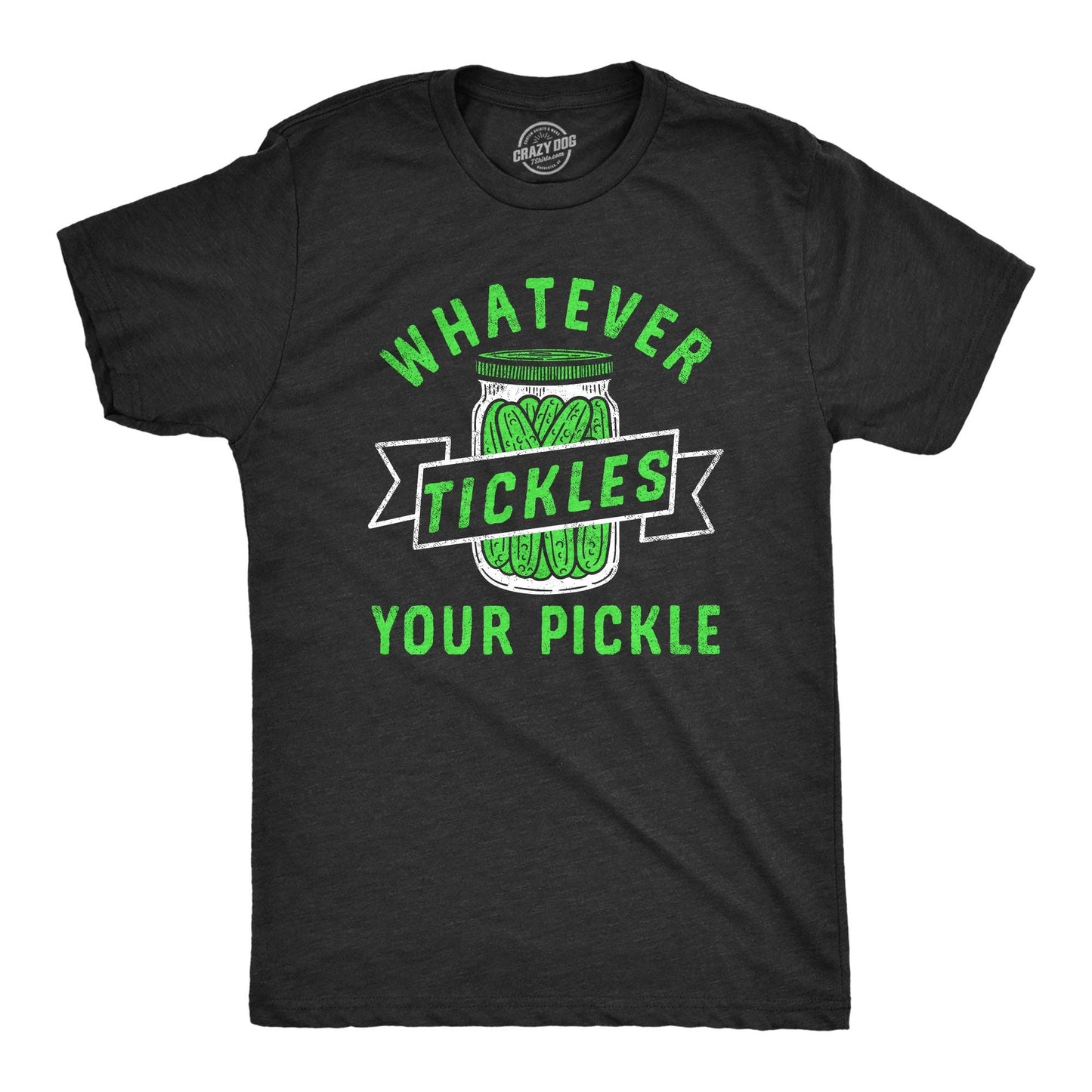 Whatever Tickles Your Pickle Men's Tshirt Food Graphic Tee