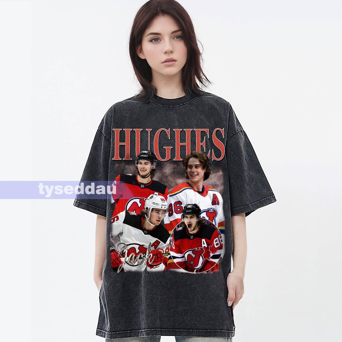Jack Hughes Retro 90's Graphic T-Shirt – Vintage Style