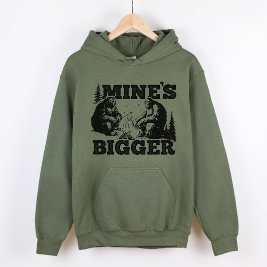 Mine's Bigger Funny Bigfoot Bear Unisex Sweatshirt 291