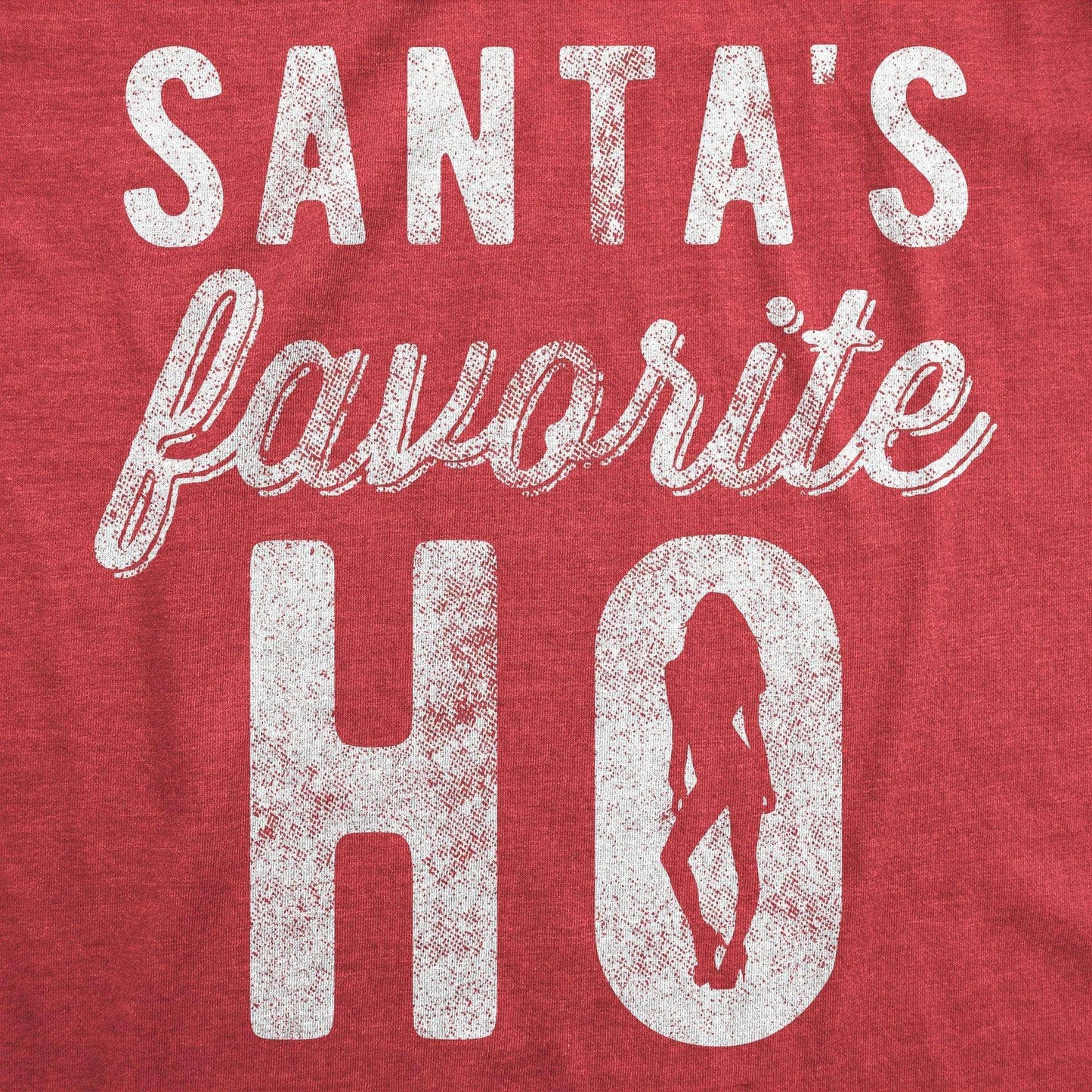 Santa's Favorite Ho Men's Tshirt Christmas Graphic Tee