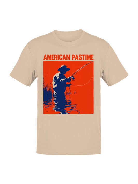 American Pastime Fishing Scene Men's T-Shirt