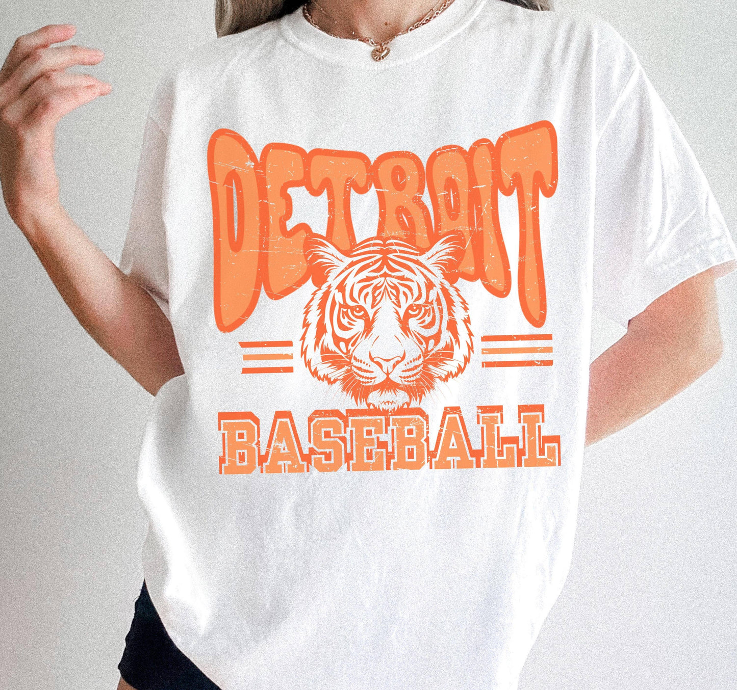 Detroit Baseball Vintage Tee - Unisex Casual Sportswear Gift