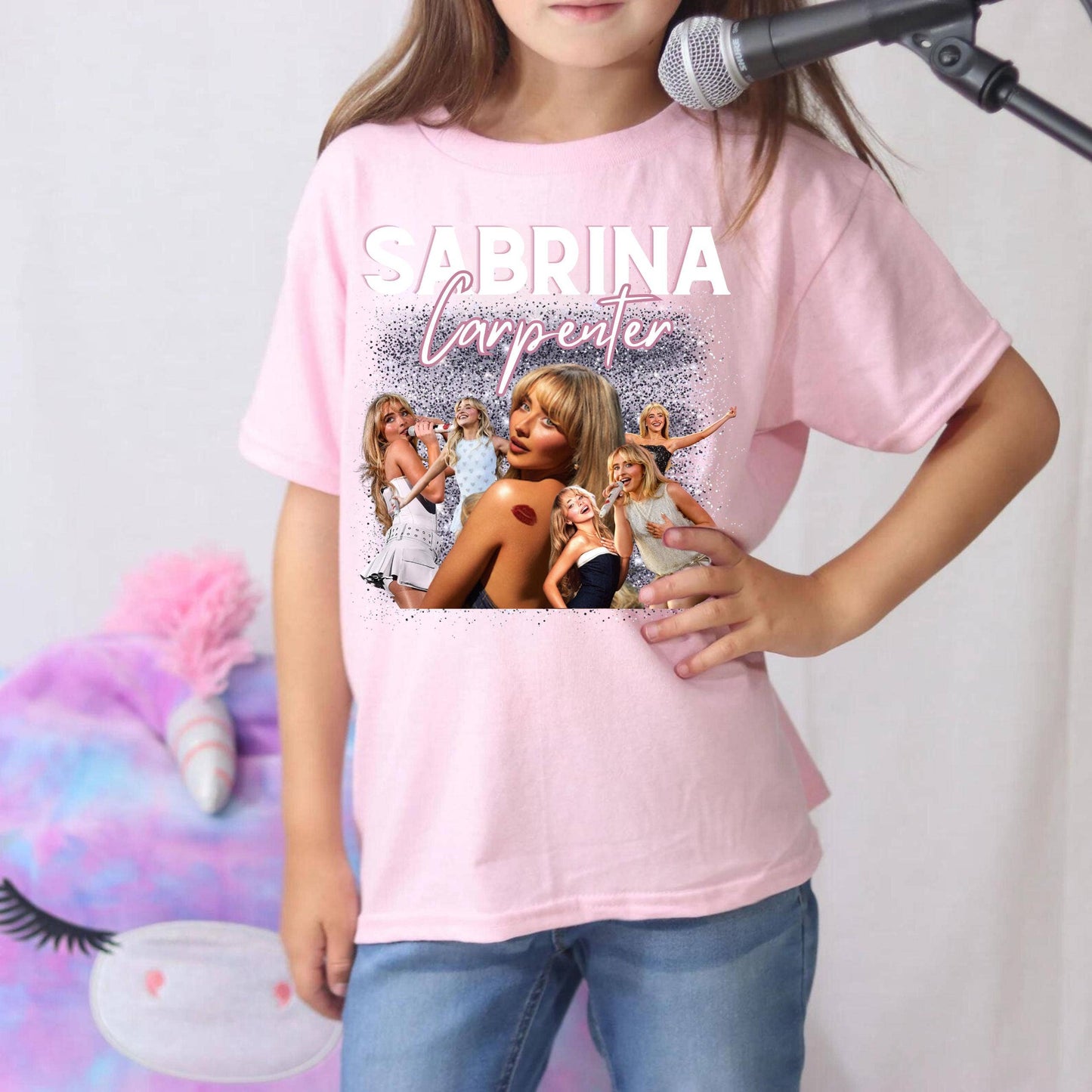 Kids Sabrina Fan Youth T-Shirt Childrens Concert Cotton Tee