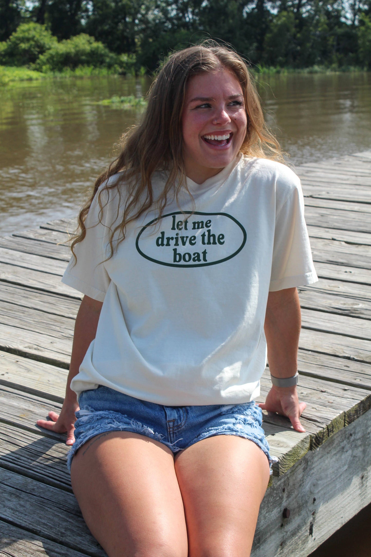 Let Me Drive the Boat Graphic Tee