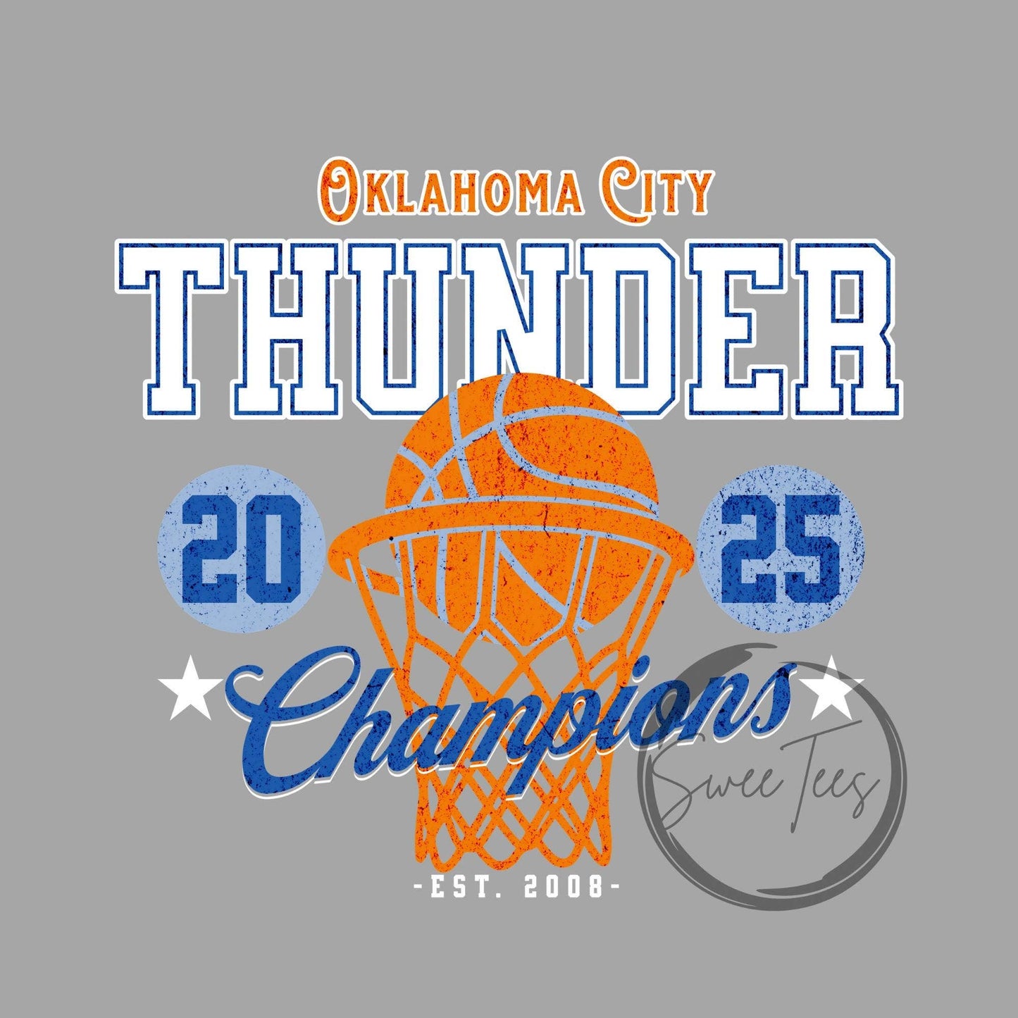 Okc Thunder Champions Tee Shirt - Official Nba Apparel