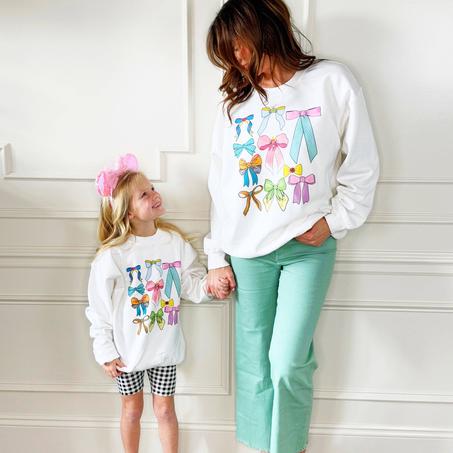 Princess Bow Collage Youth & Adult Sweatshirt