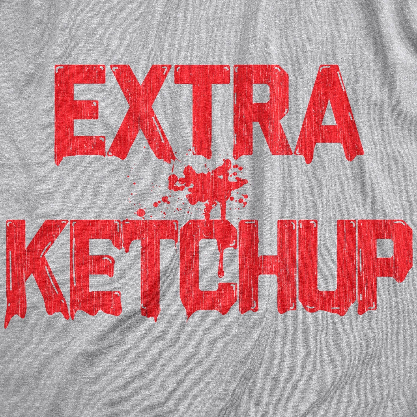 Extra Ketchup Men's Tshirt Food Graphic Tee Western T