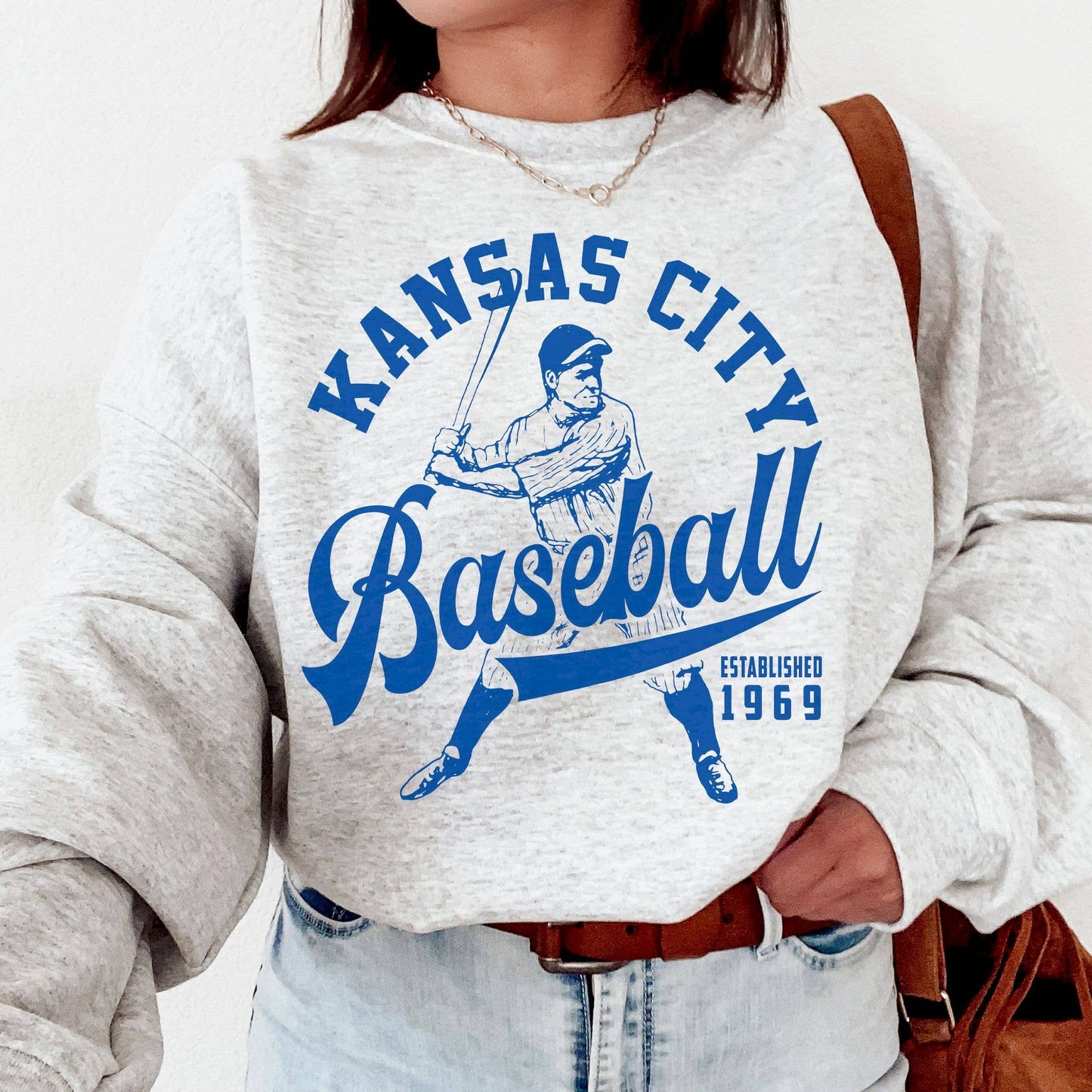 Vintage Kc Royals Est 1969 Baseball Sweatshirt – Retro Style