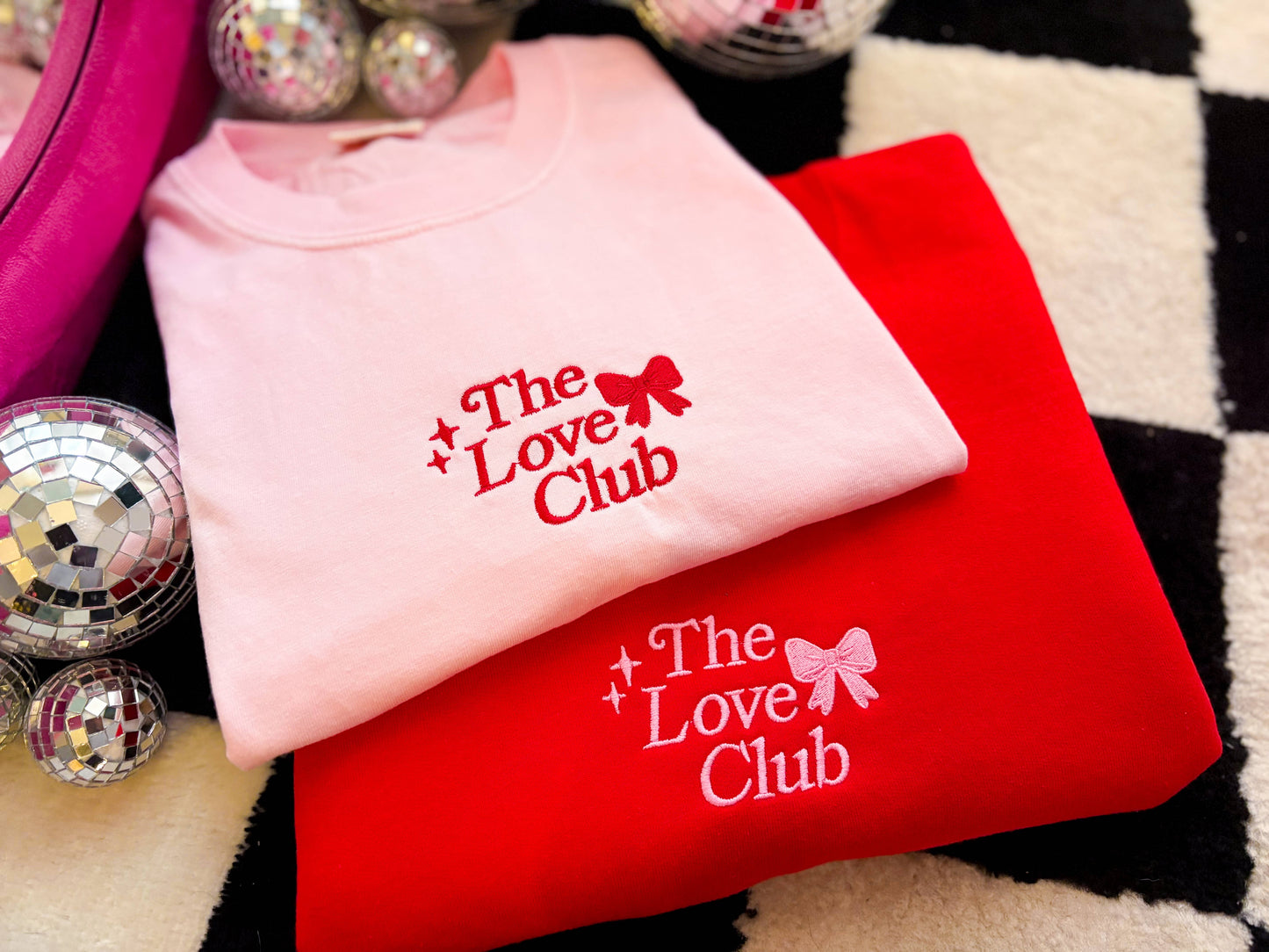 The Love Club Embroidered | Trendy Heart Valentine Shirt