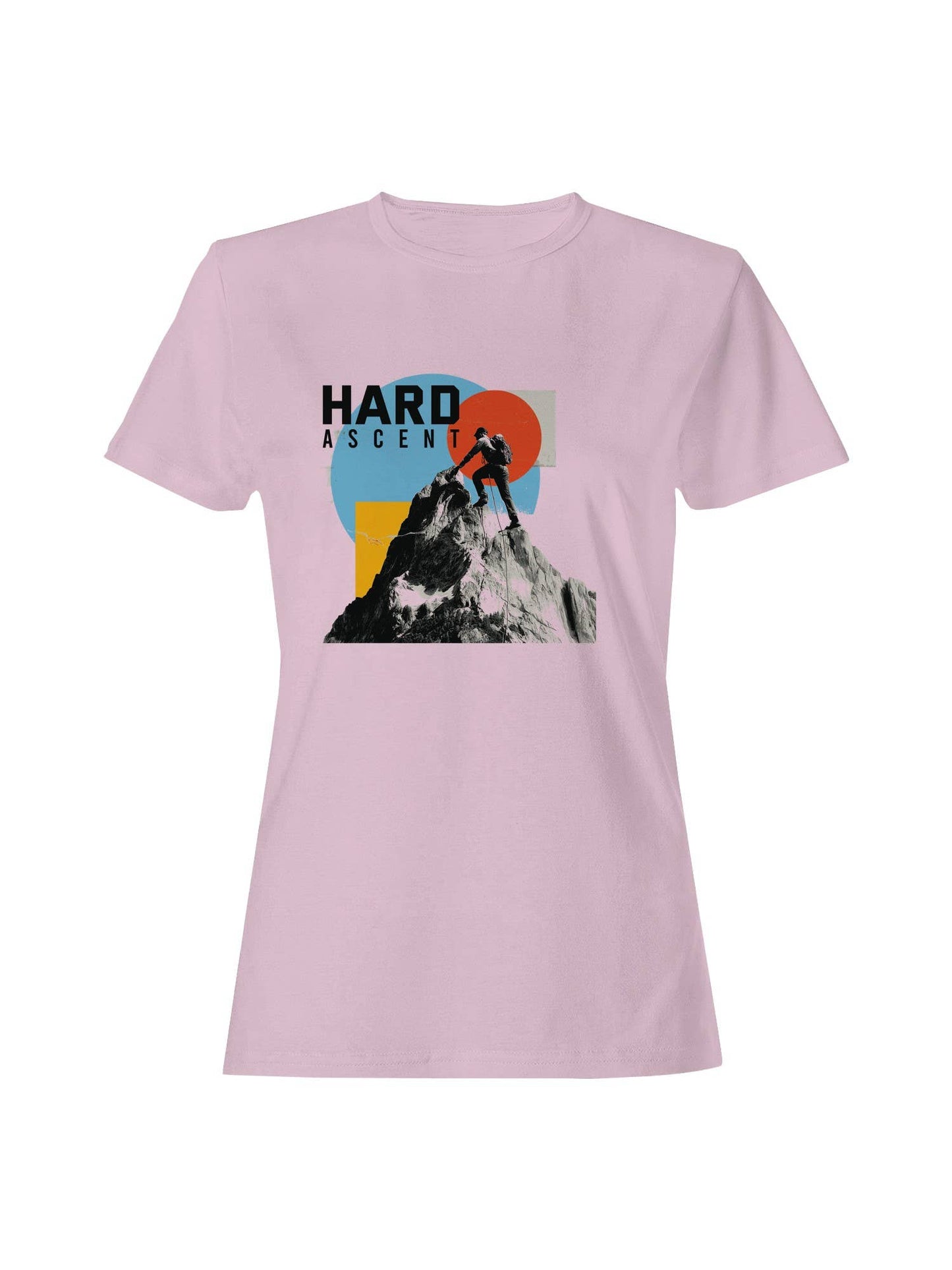 Hard Ascent Mountain Climbing Art Women's T-Shirt