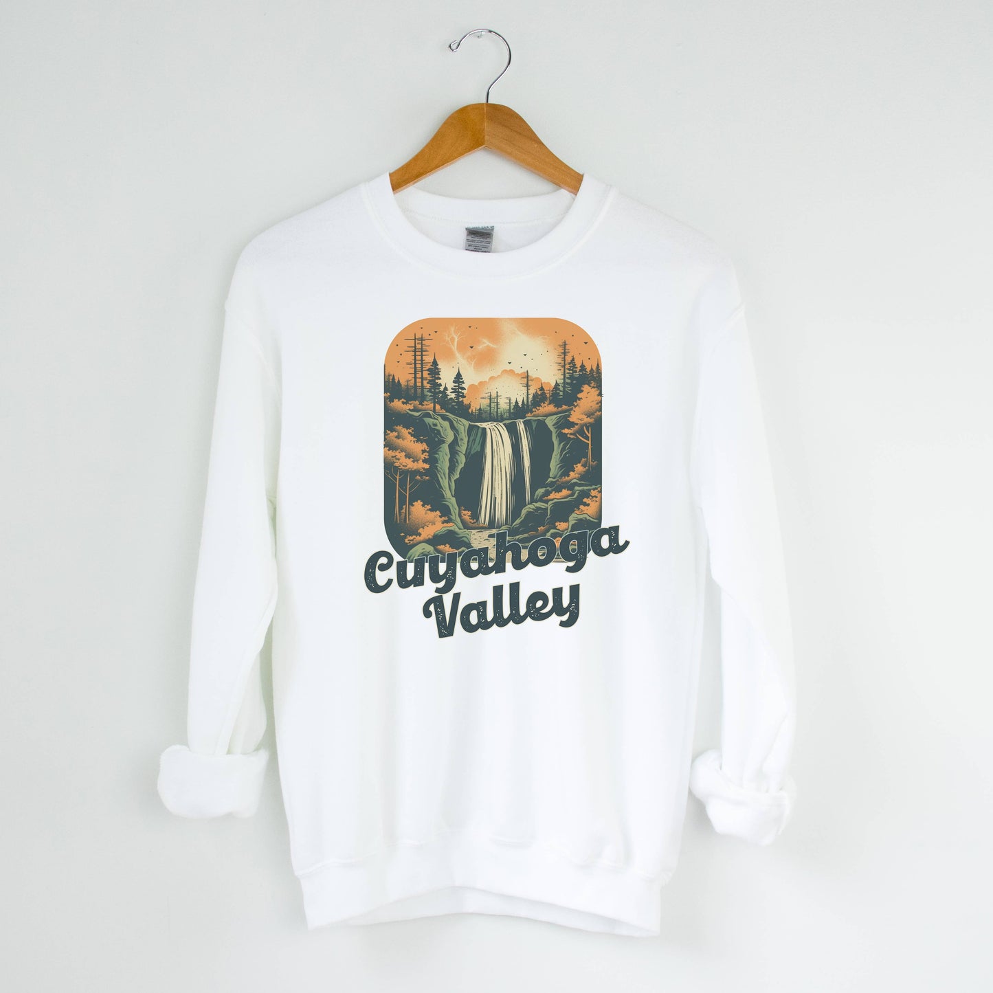 Cuyahoga Valley White Sweatshirt |National Park|Sizes S-2XL