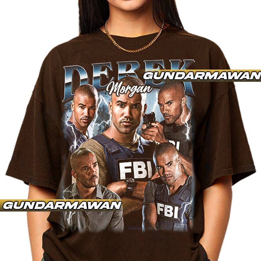 Limited Derek Morgan Vintage T-Shirt – Unisex Gift