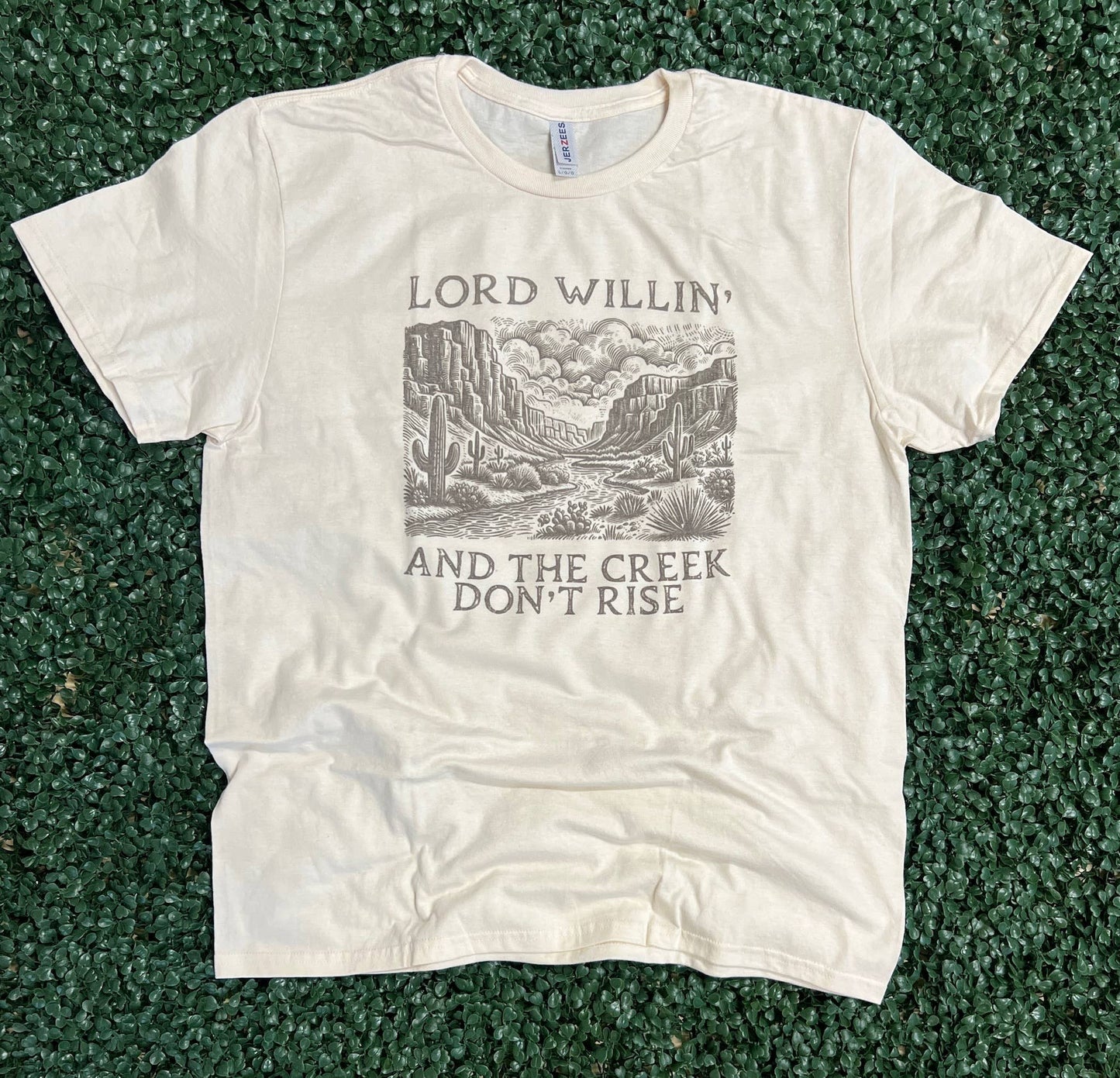 Lord Willin' and the Creek Don't Rise On Cream Tee