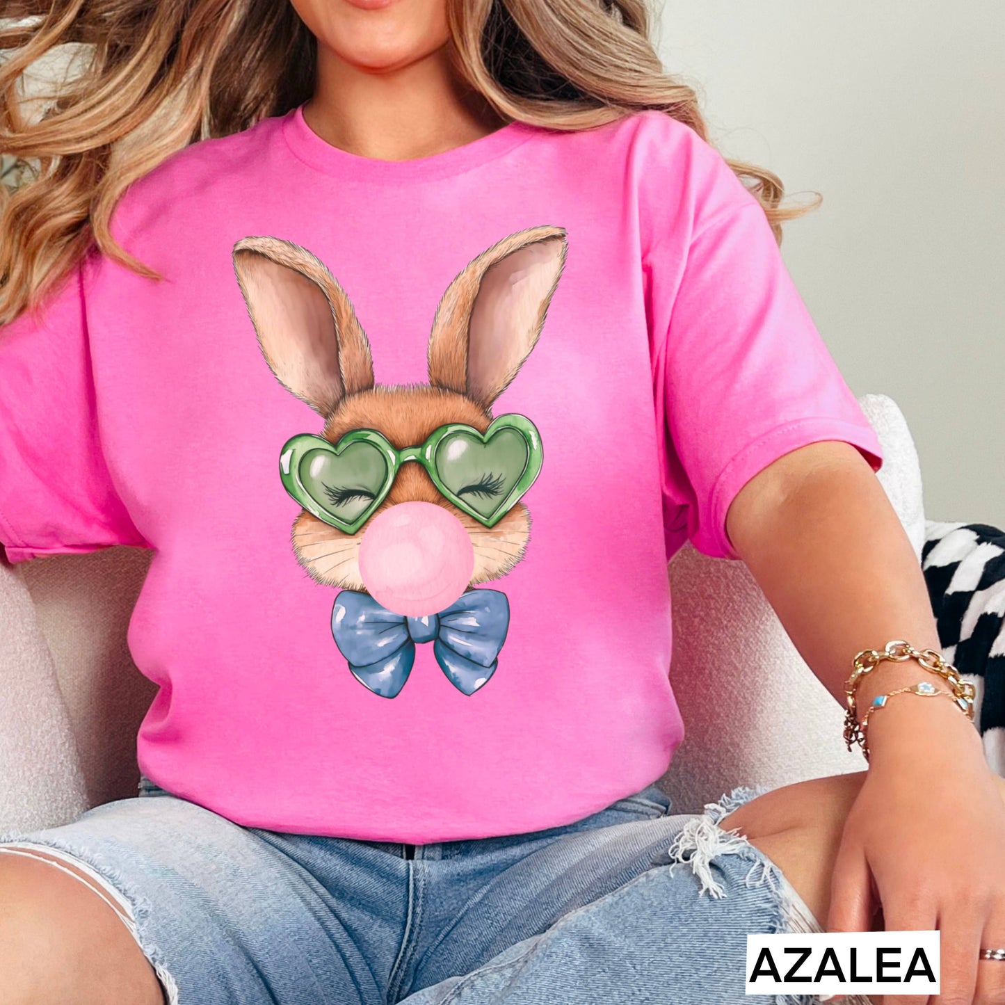 Easter Bunny Bubblegum  | Easter Graphic Tee | Gildan