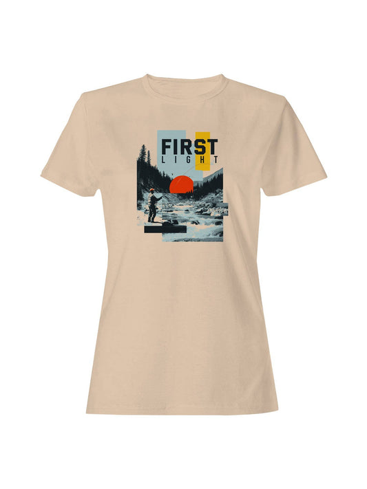 First Light Fly Fishing Landscape Women's T-Shirt