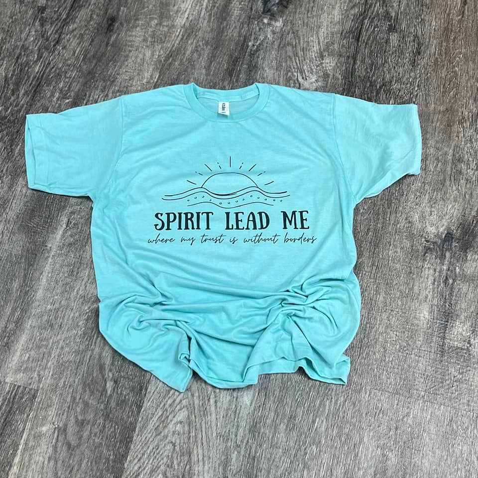 Spirit Lead Me On Purist Blue Tee