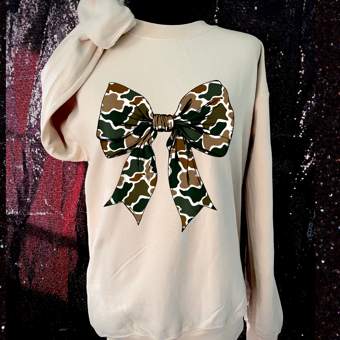 Camo Bow Sweatshirt/Tee