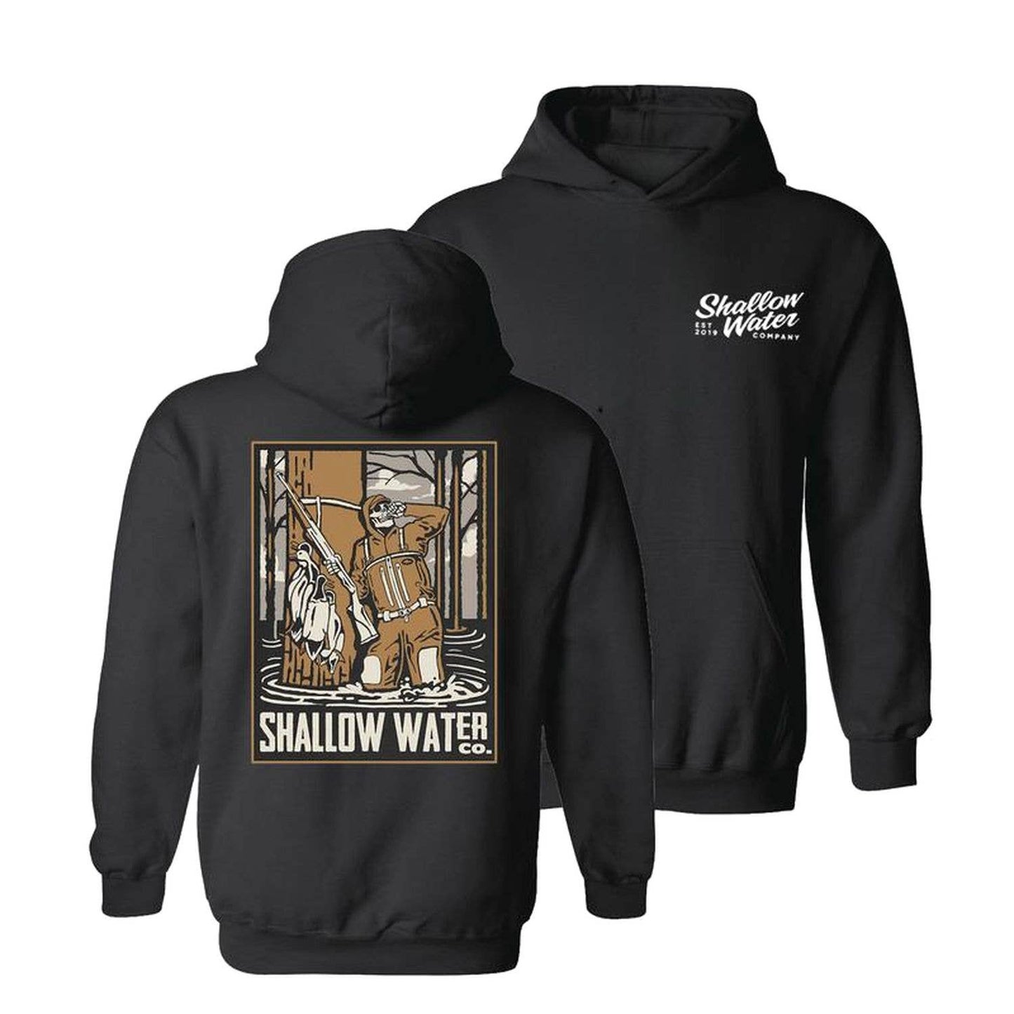 Shallow Water Killing Time Graphic Tee  2-Sided Shirt
