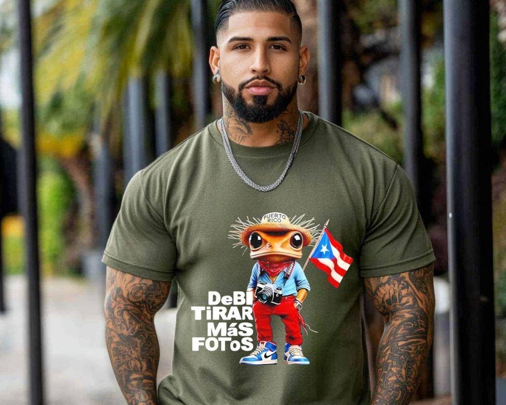 Puerto Rican Flag Print T-Shirt - Bad Bunny Inspired Design