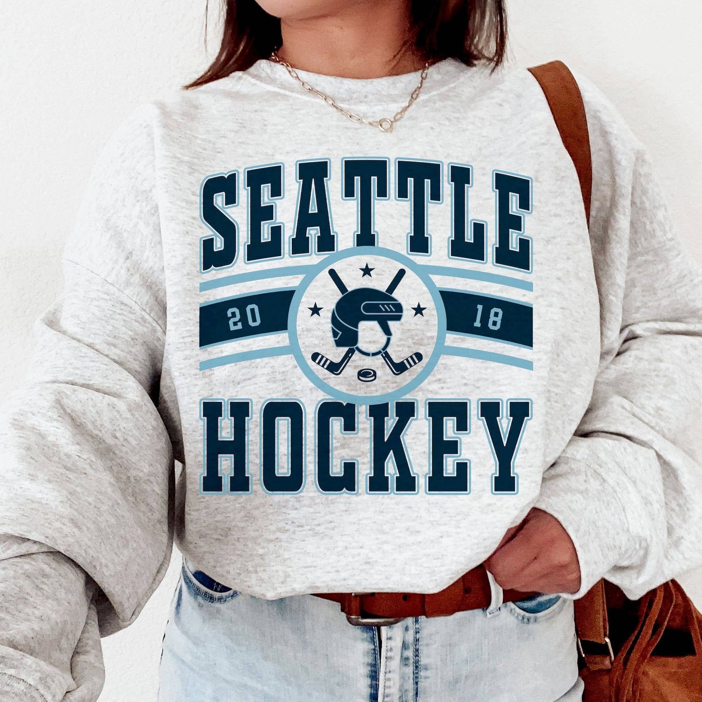 Retro Seattle Kraken Hockey Fan Sweatshirt, Vintage Style