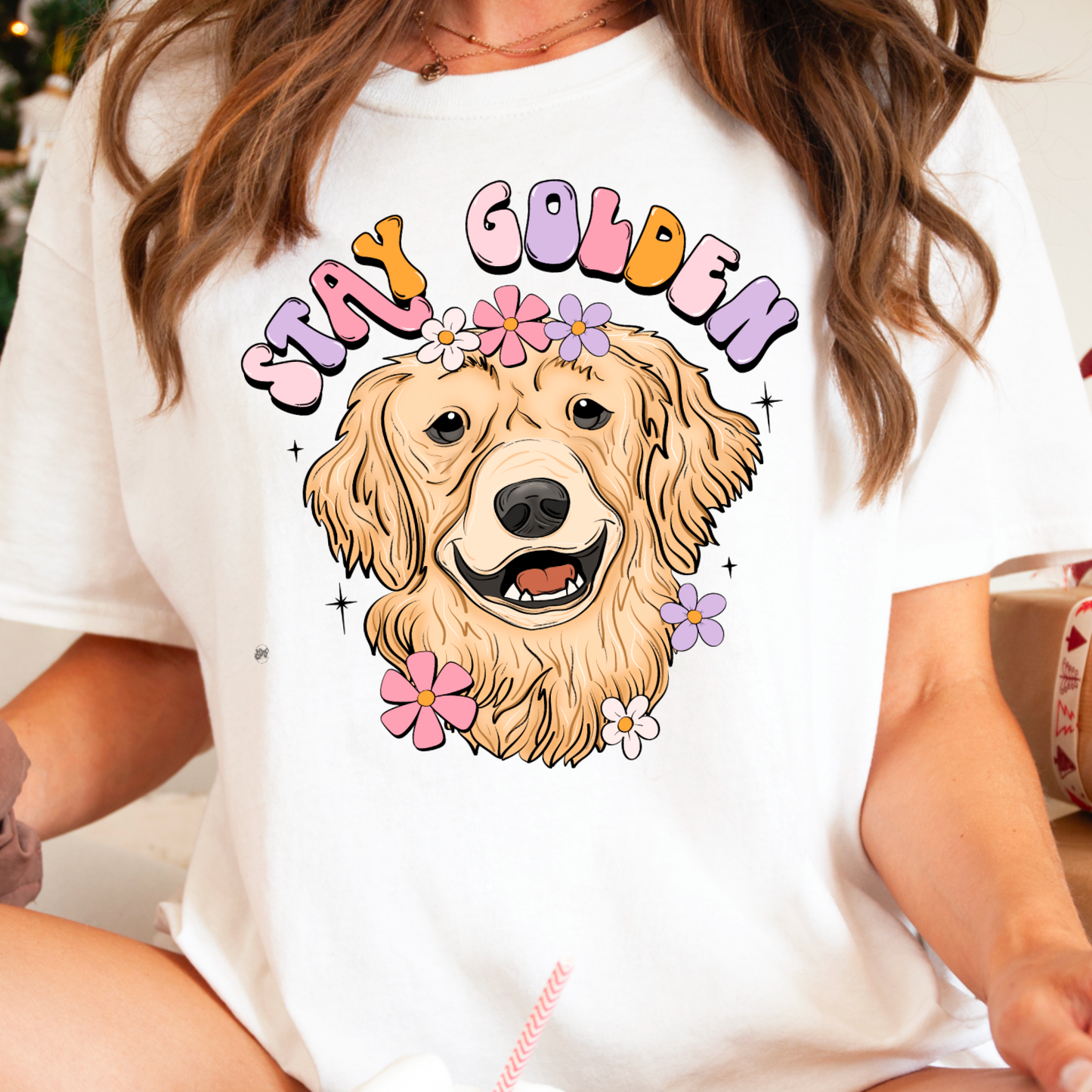 Stay Golden Retro  Graphic Tee | Gildan