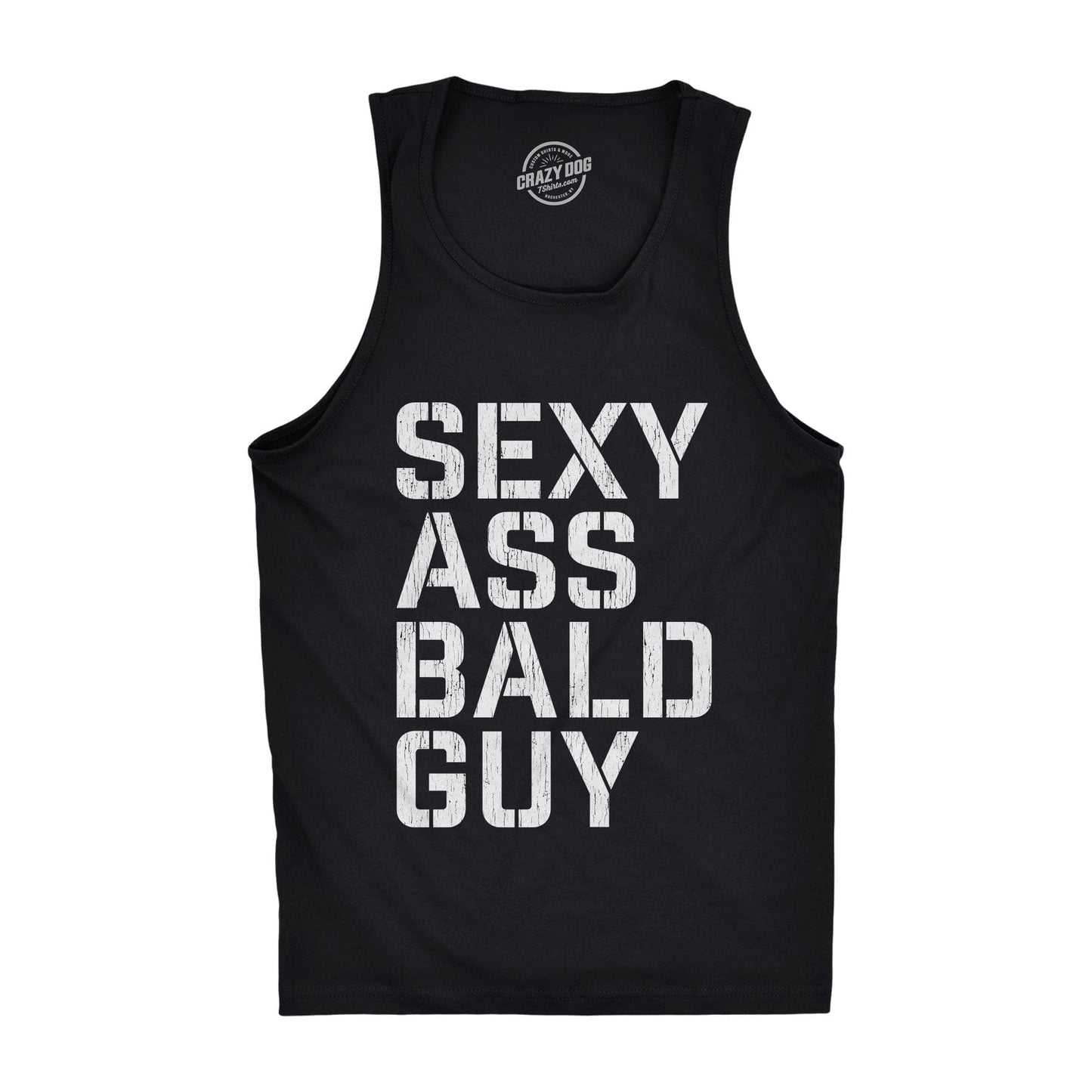Sexy Ass Bald Guy Men's Tank Top Father's Day Graphic Tank