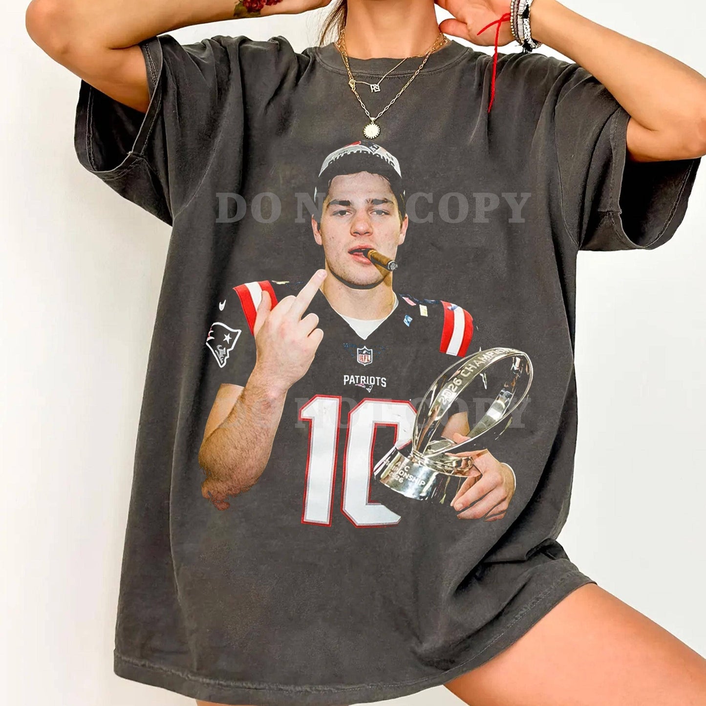 New England Football Tee Middle Finger Shirt