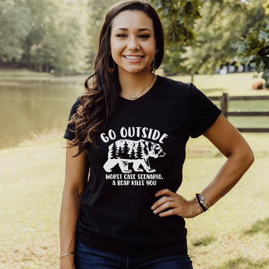 Funny Bear Tshirt For Women *Unisex Fit*041