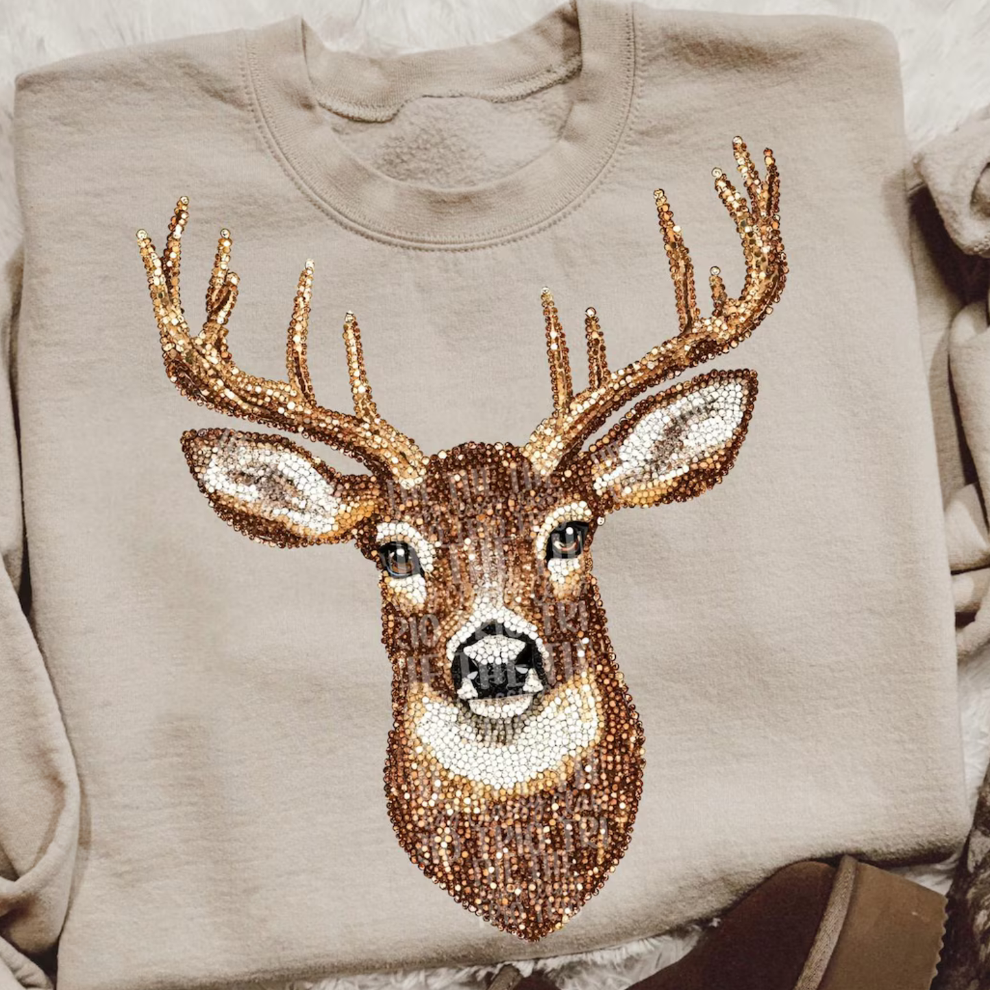 Buck Faux Rhinestone Sweatshirt