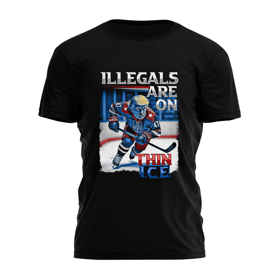 Illegals Are On Thin Ice Tee - 3514