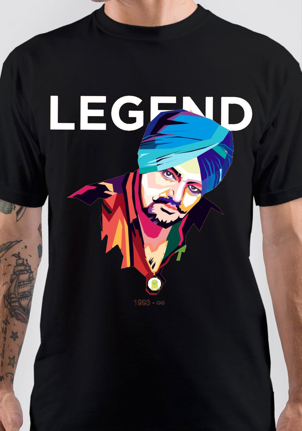 Sidhu Moose Wala Legends Never Die T-Shirt