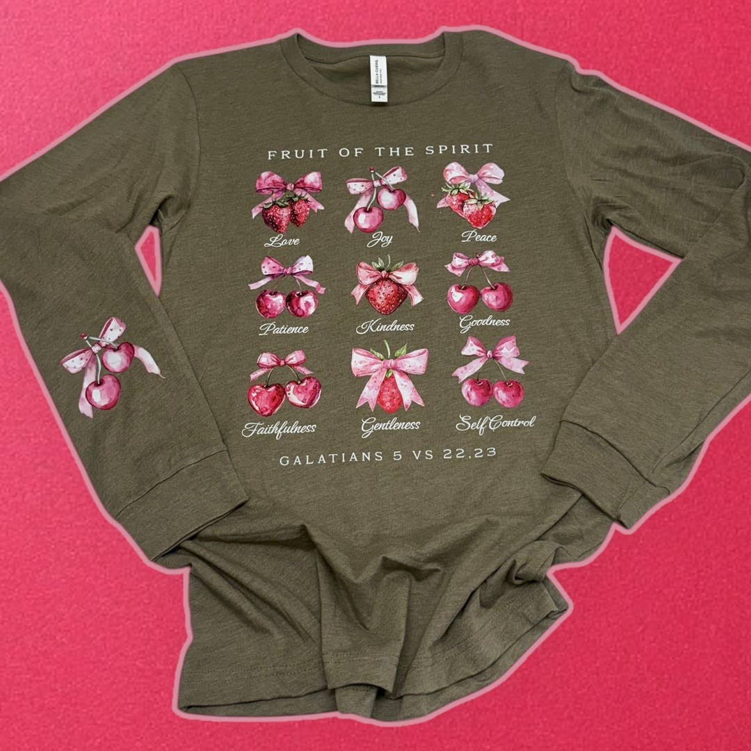 Fruits of the Spirit Bows Long Sleeve T-Shirt