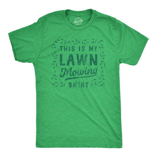 This Is My Lawn Mowing Shirt Men's Tshirt Sarcastic Graphic