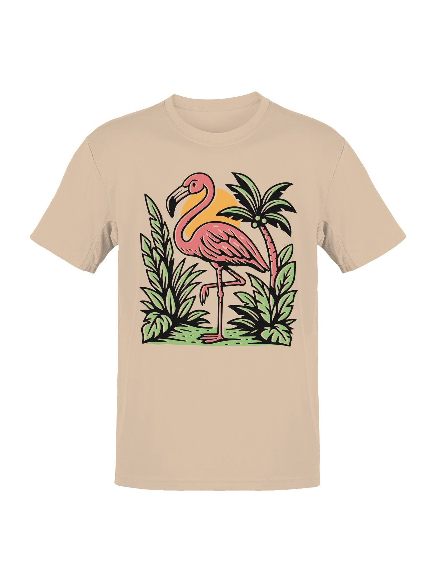 Tropical Flamingo Paradise Design Men's T-Shirt