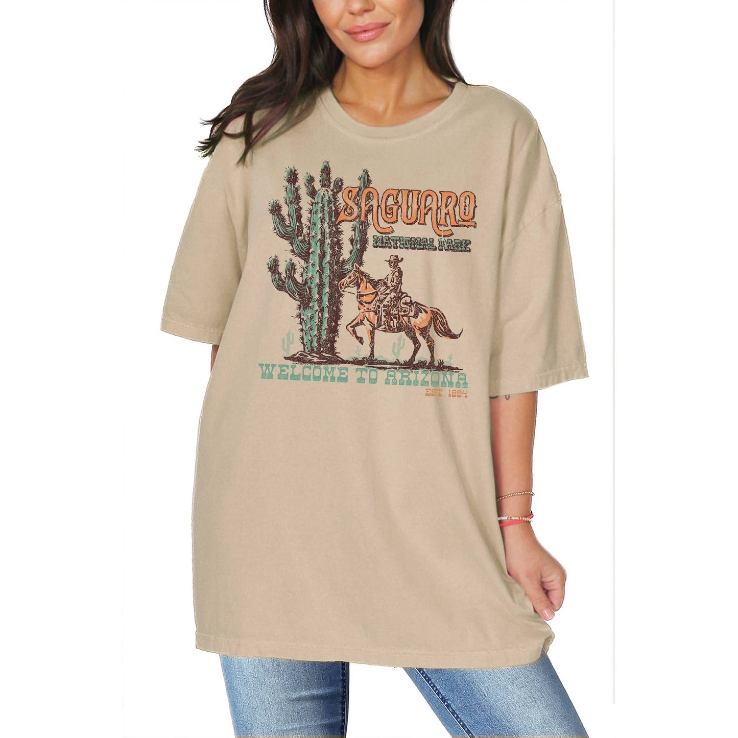 Saguaro Oversized Unisex T Shirt