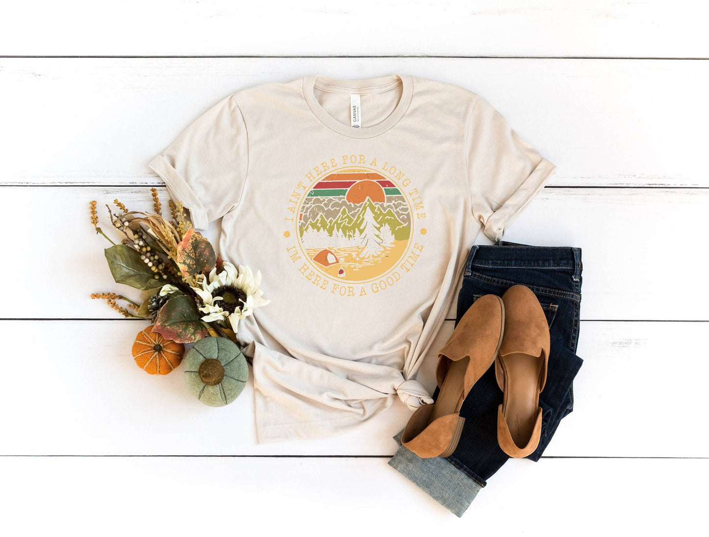 I Ain't Here L Tent Camping Tee | Shirts For Campers