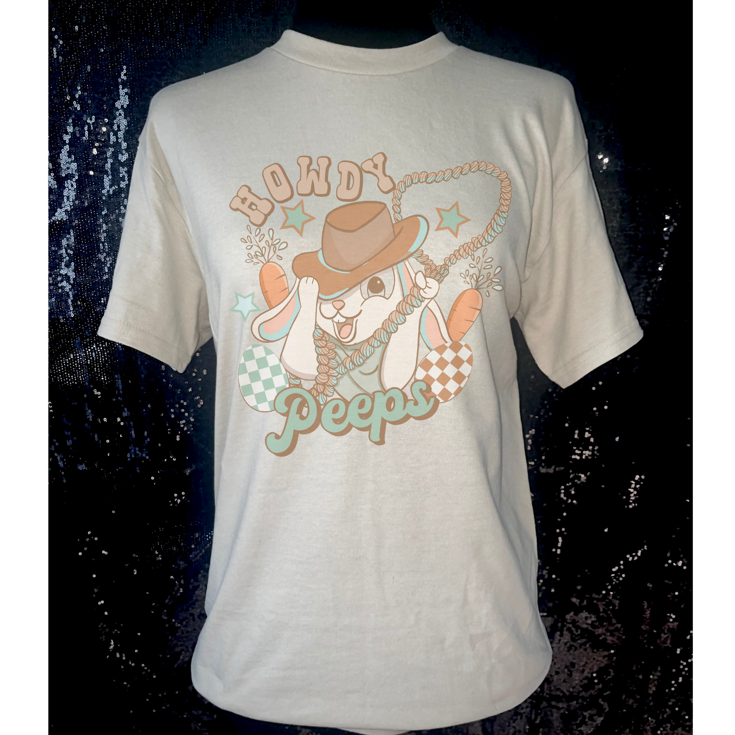 Howdy Easter Peeps Cowboy Bunny T-Shirt