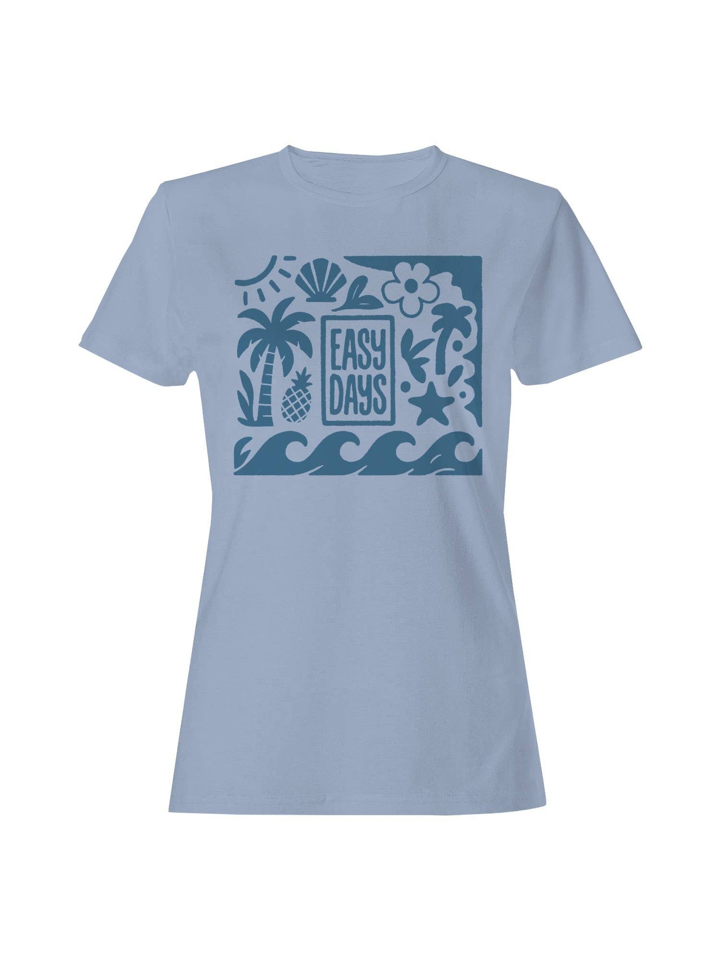Easy Days Tropical Vibes Art Women's T-Shirt